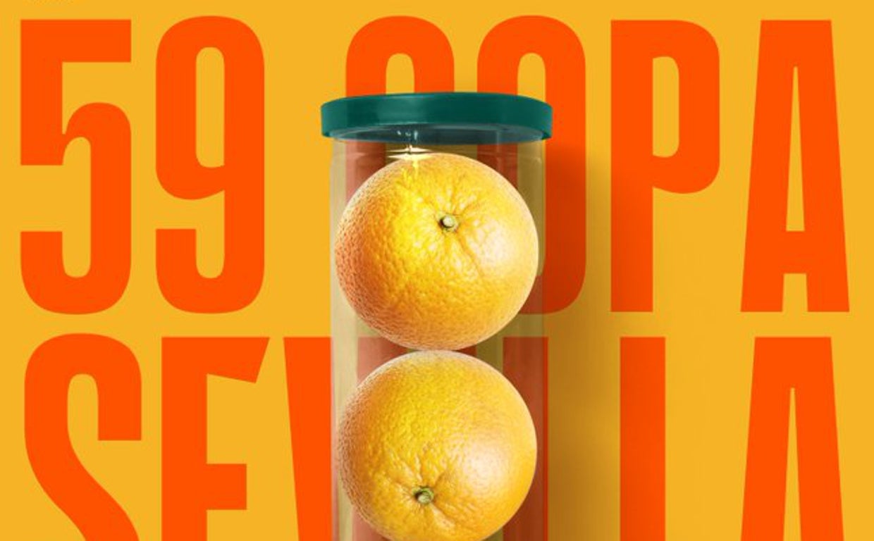 Las naranjas, protagonistas del cartel de la Copa Sevilla de tenis 2022