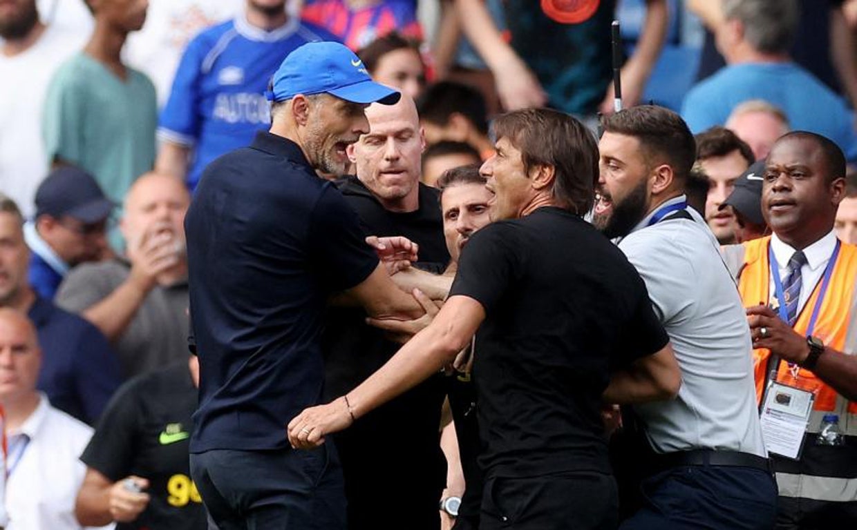 La pelea entre Tuchel y Conte