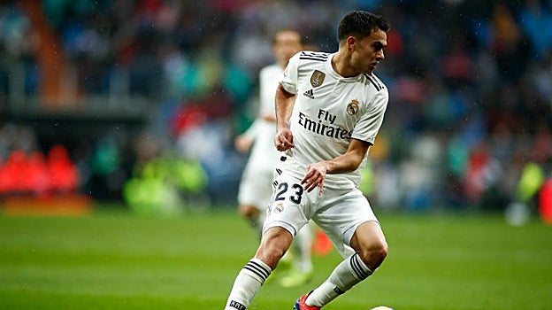 Sergio Reguilón en su etapa madridista