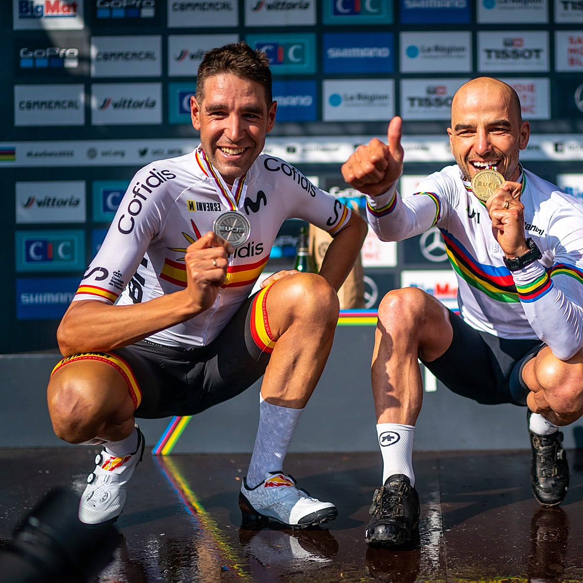 David Valero, subcampeón del mundo de ciclismo de montaña