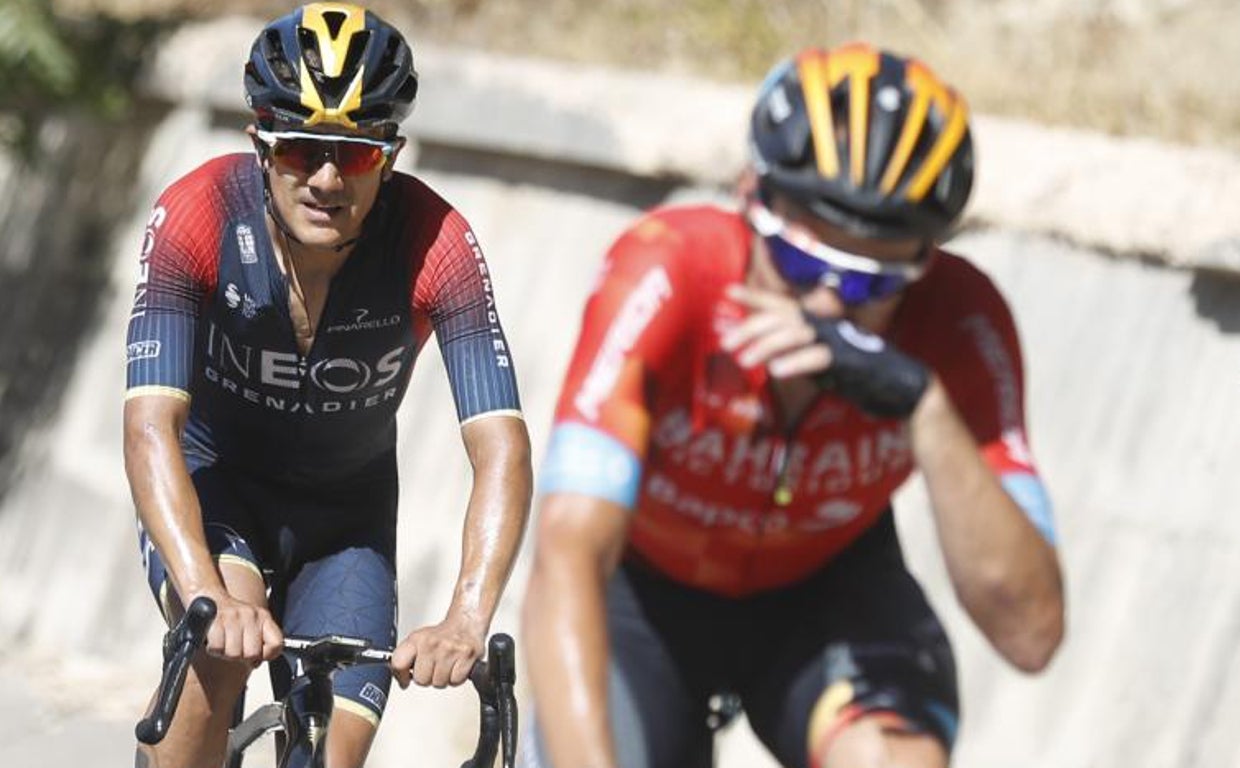 Carapaz y Luisle, en La Pandera