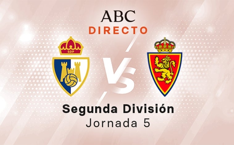 Ponferradina - Zaragoza en directo hoy: partido de LaLiga SmartBank, jornada 5