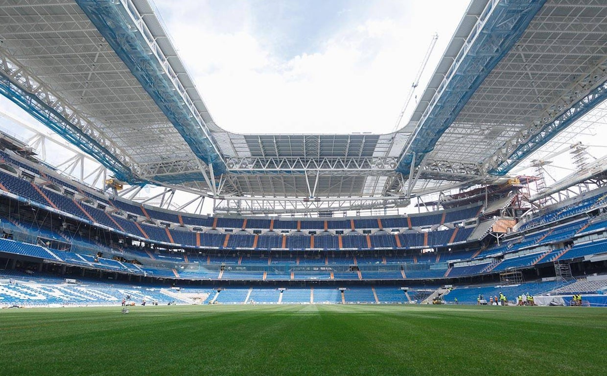 El Bernabéu avanza en sus obras