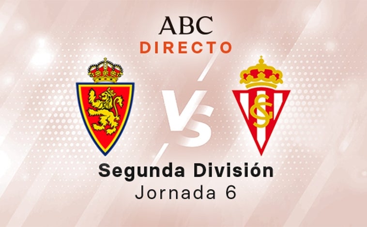 Zaragoza - Sporting en directo hoy: partido de LaLiga Smartbank, jornada 6