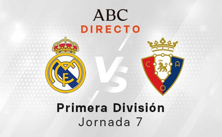 Real Madrid - Osasuna, estadísticas del partido