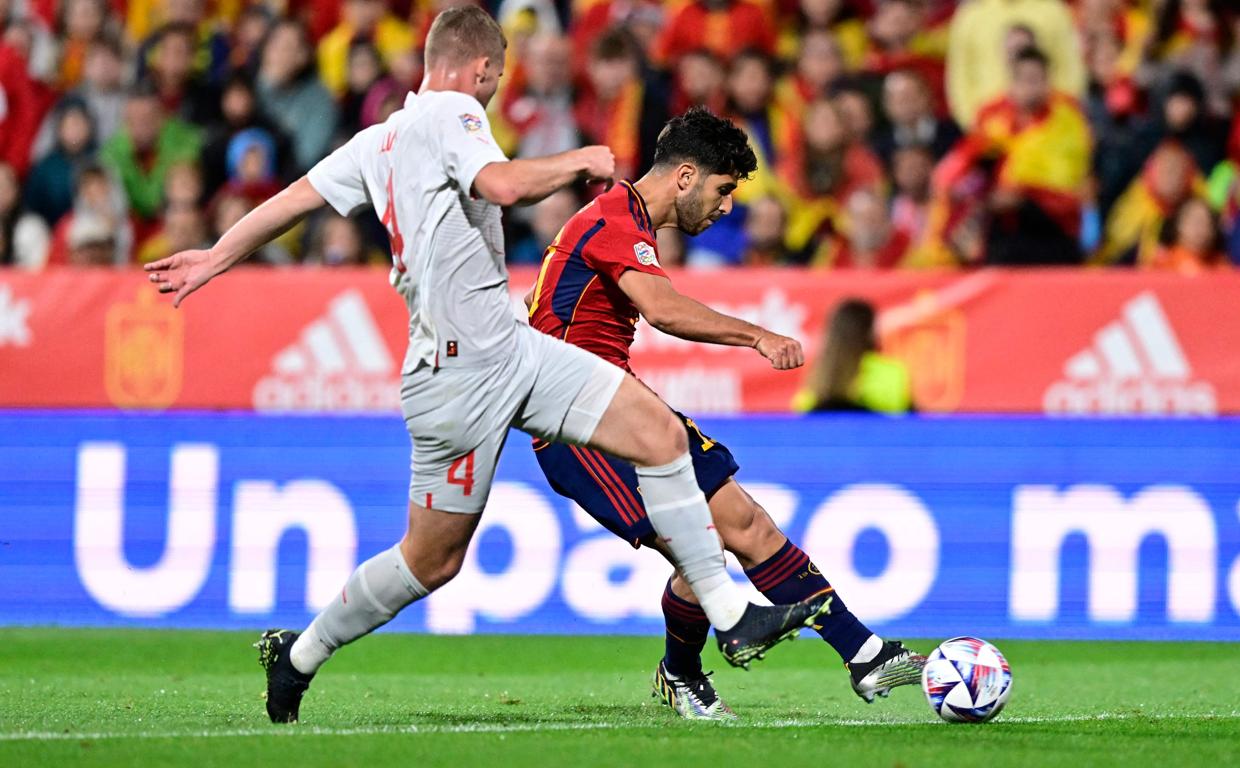 Marco Asensio, durante el partido ante Suiza