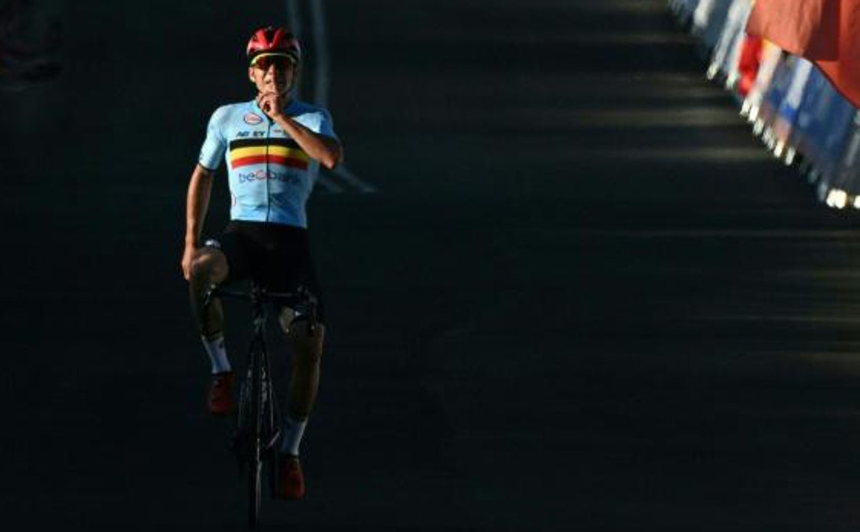 Remco Evenepoel, mandando callar