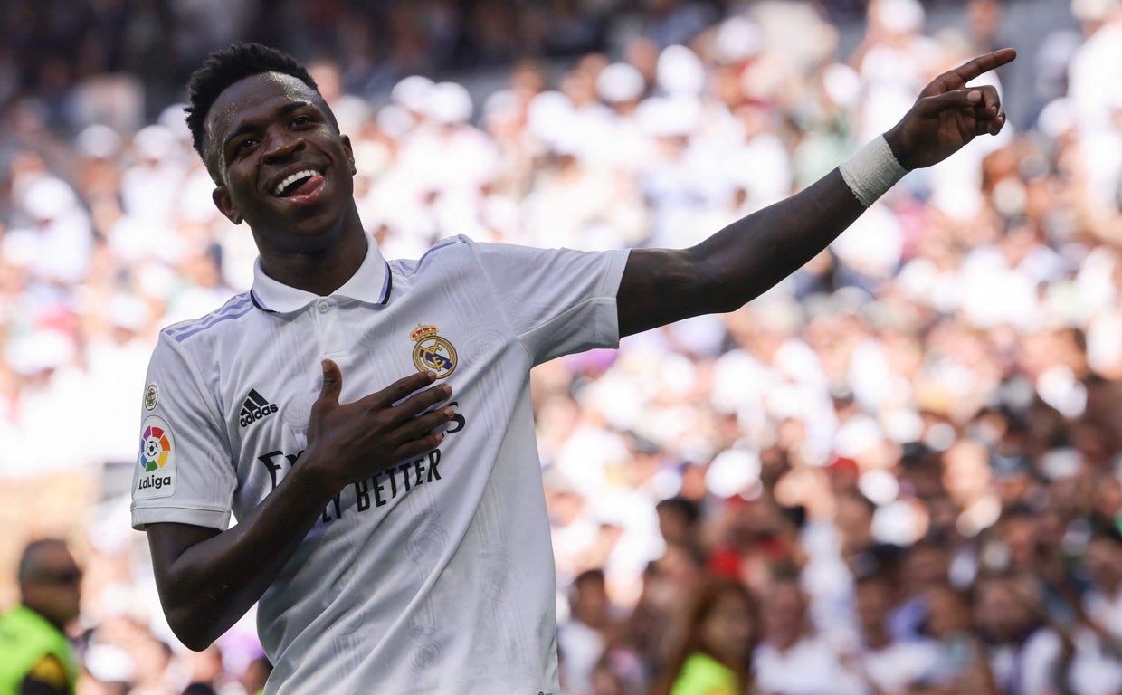 Vinicius, en el partido ante el Mallorca