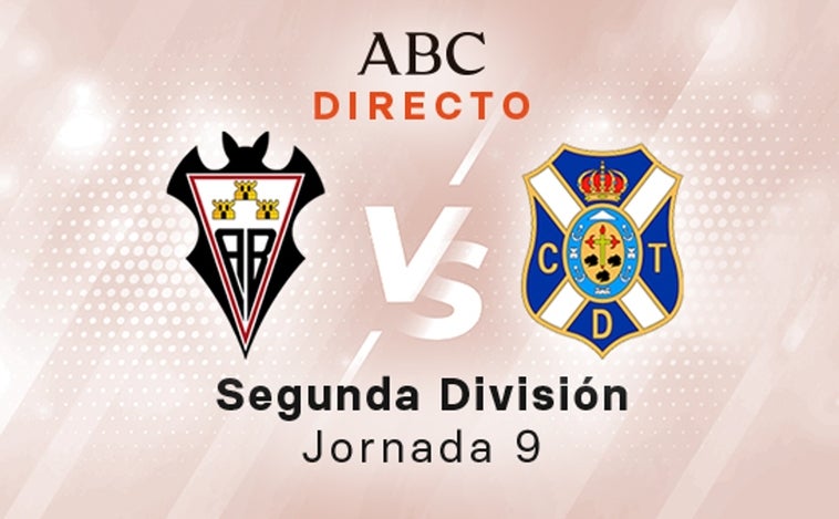 Albacete - Tenerife en directo hoy: partido de la Liga SmartBank, jornada 9