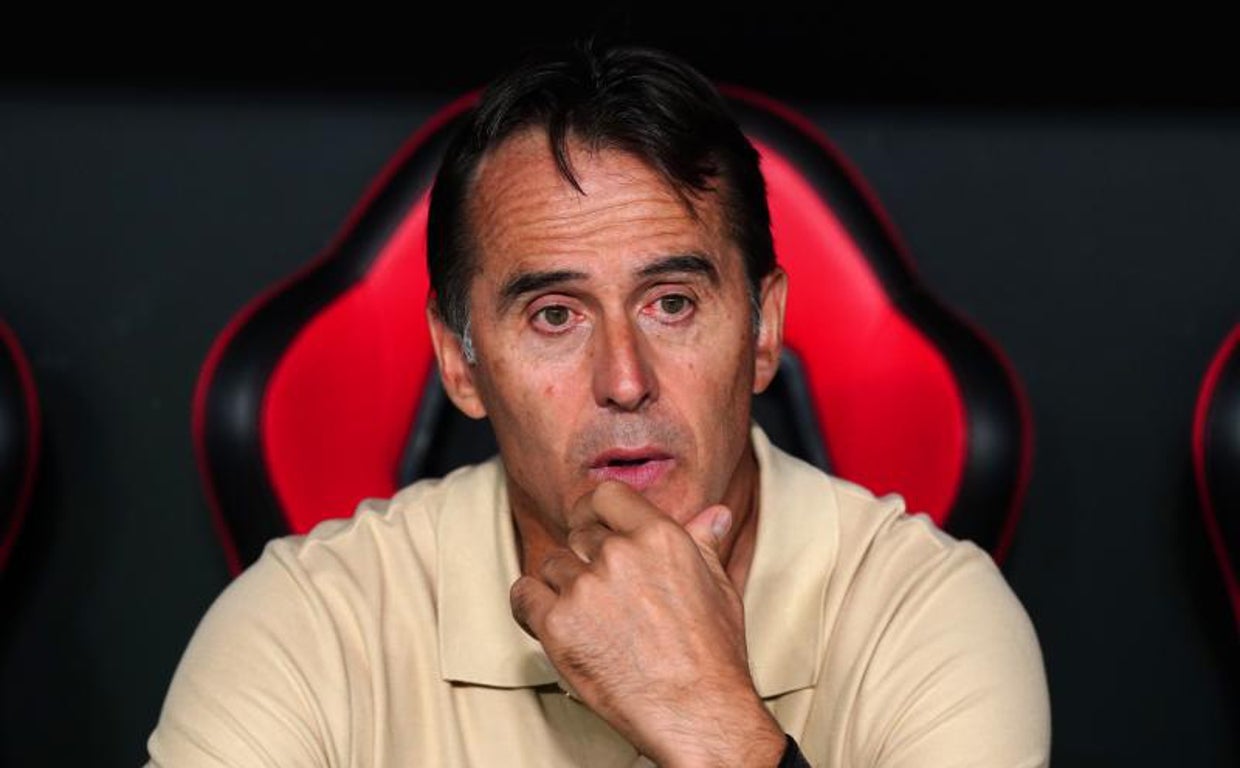 Lopetegui durante el partido ante el Manchester City