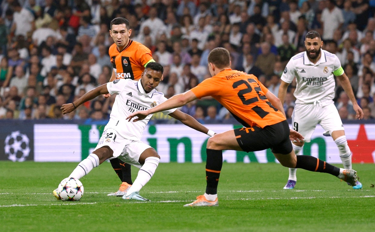 El sistema reconoce la importancia de Rodrygo