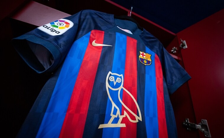 El Barça lucirá el logo del rapero Drake en el clásico