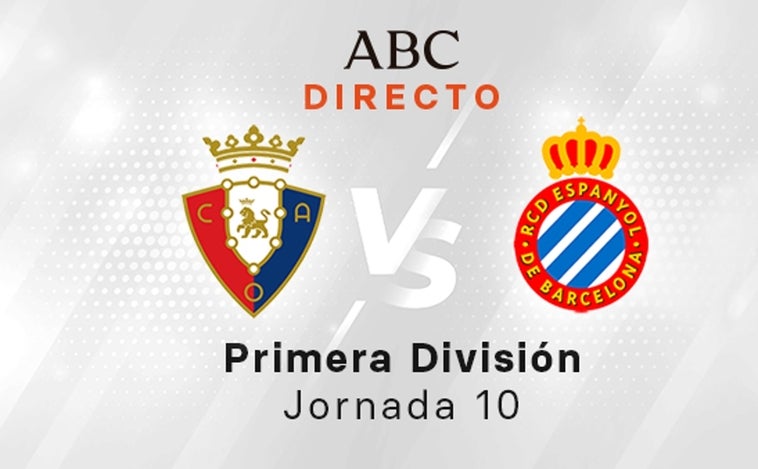 Osasuna - Espanyol, estadísticas del partido