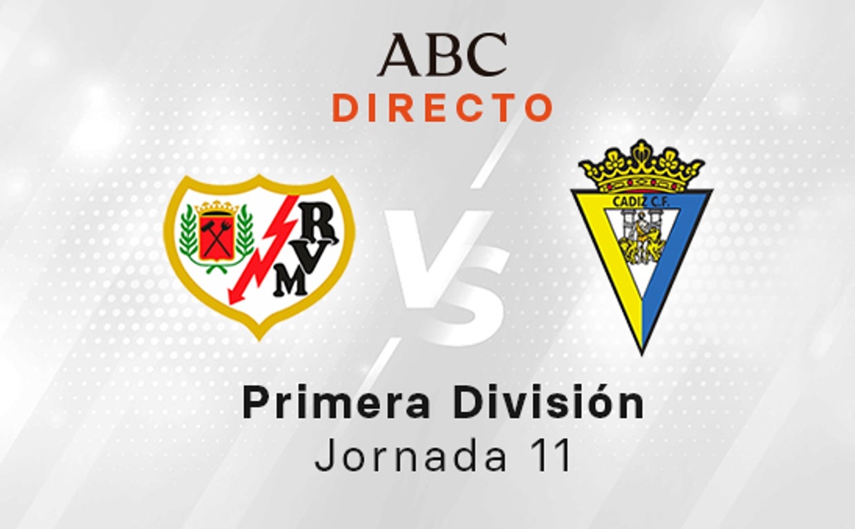 Rayo - Cádiz, estadísticas del partido