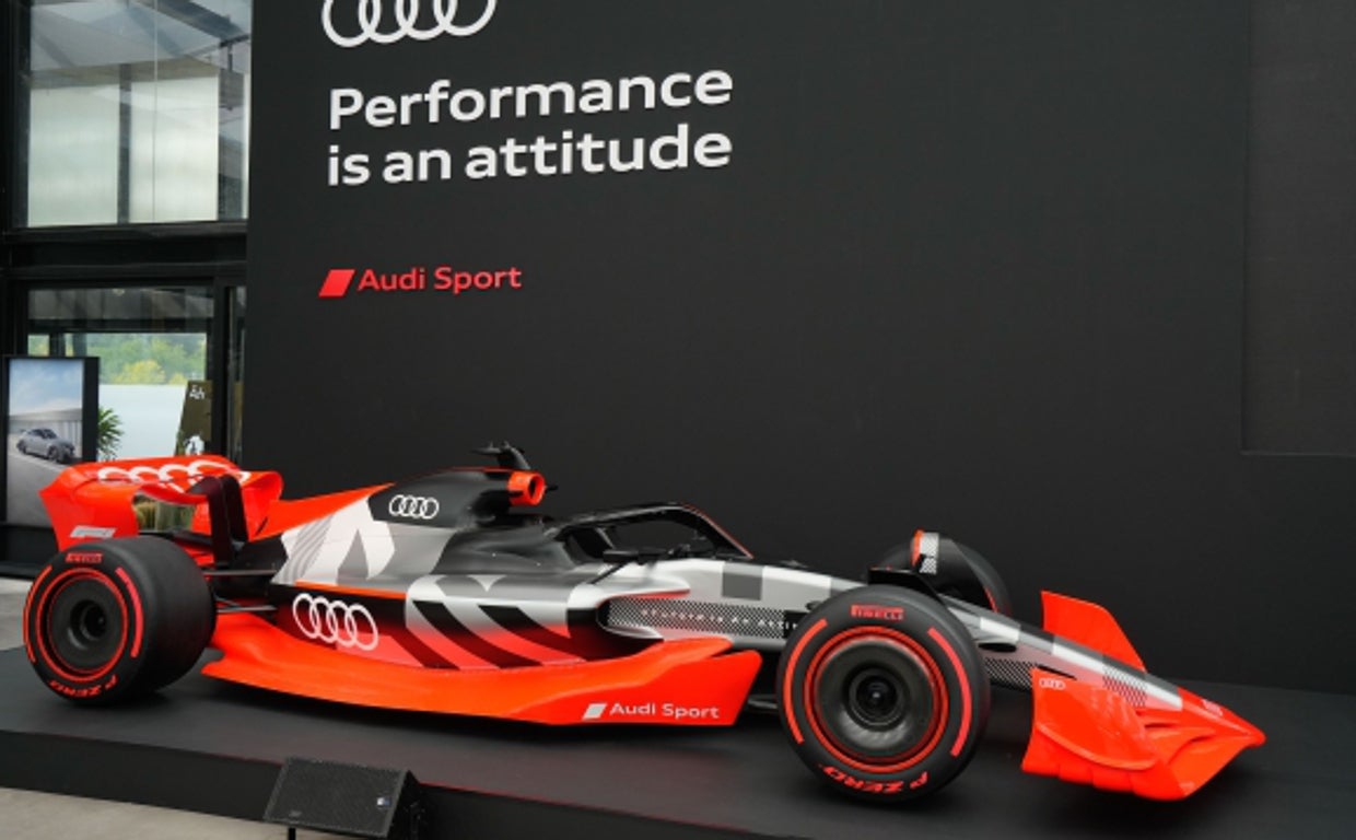 La maqueta del posible Audi, en Madrid
