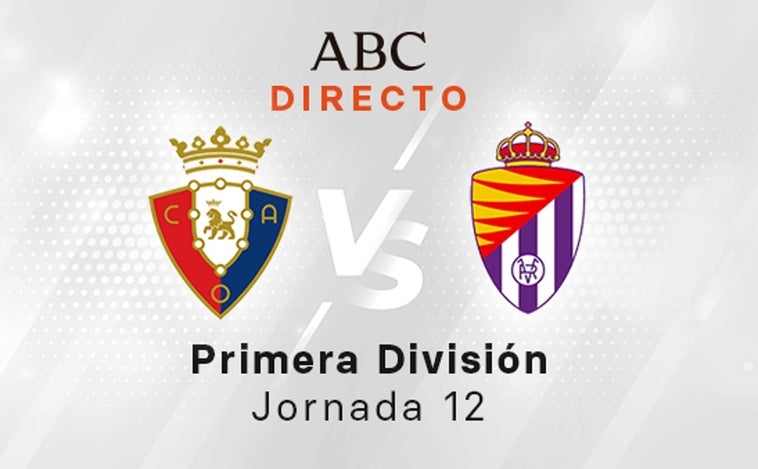 Osasuna - Valladolid, estadísticas del partido