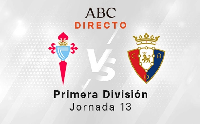 Celta - Osasuna, estadísticas del partido