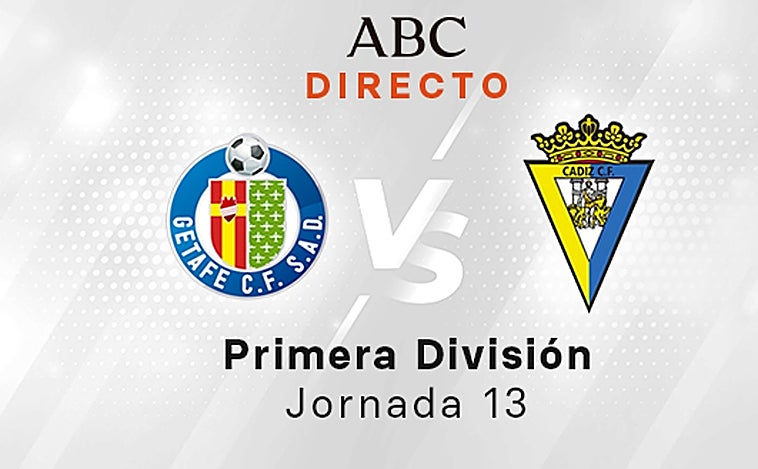 Getafe - Cádiz, estadísticas del partido