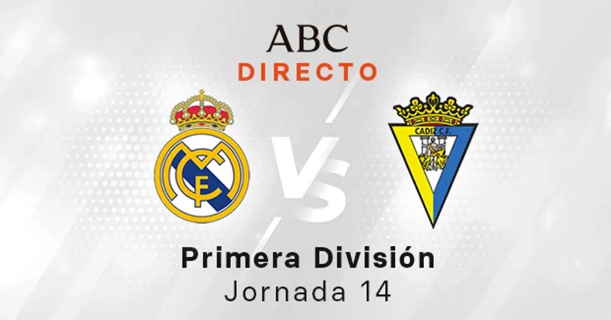 esculpir núcleo Acuerdo Real Madrid - Cádiz en directo hoy: partido de la Liga Santander, jornada 14