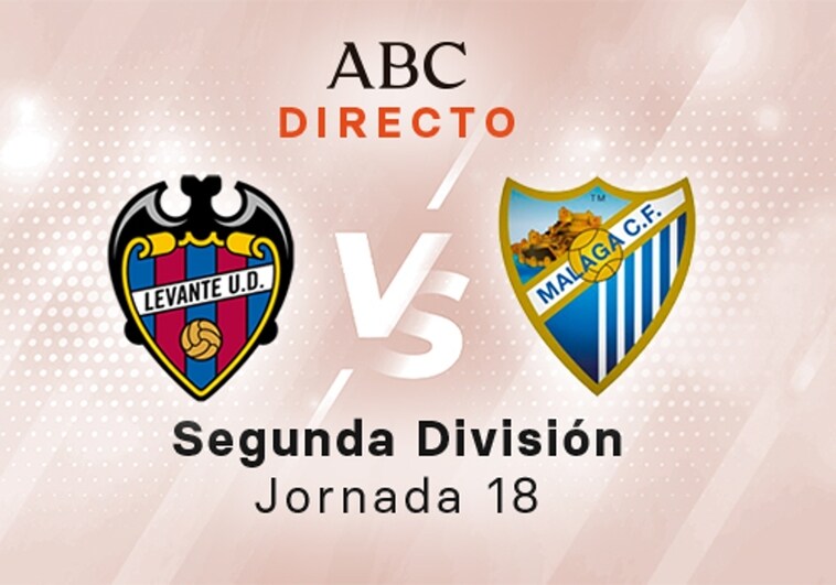 Levante - Málaga en directo hoy: partido de la Liga SmartBank, jornada 18
