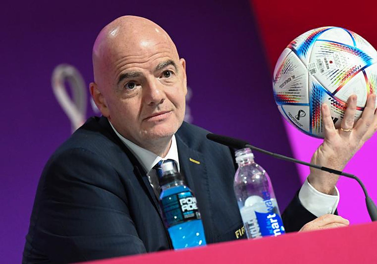 Infantino, en su conferencia de prensa previa al Mundial