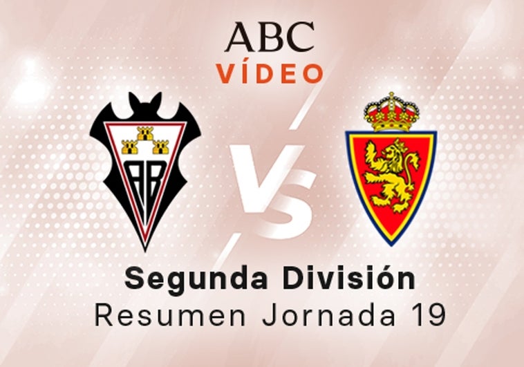 Albacete - Zaragoza, el resumen en vídeo