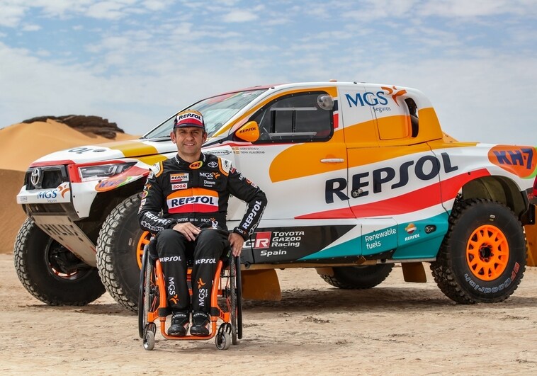 Isidre Esteve sueña con el Dakar avalado por el rendimiento de su Toyota