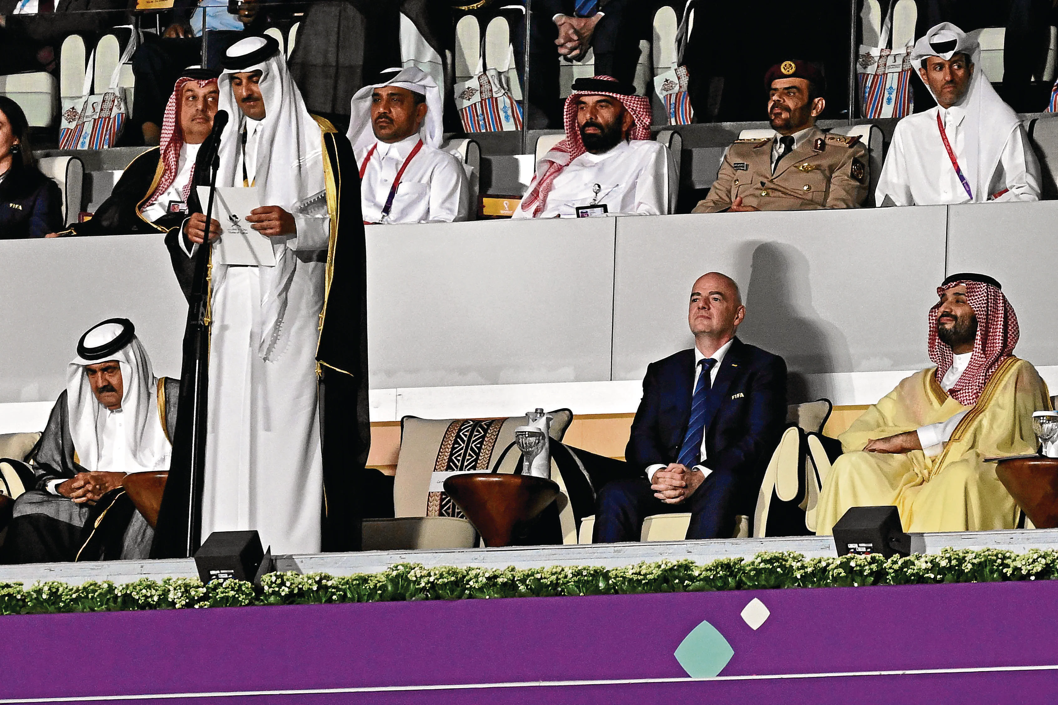 La primera victoria política: el príncipe de Arabia Saudí en el palco