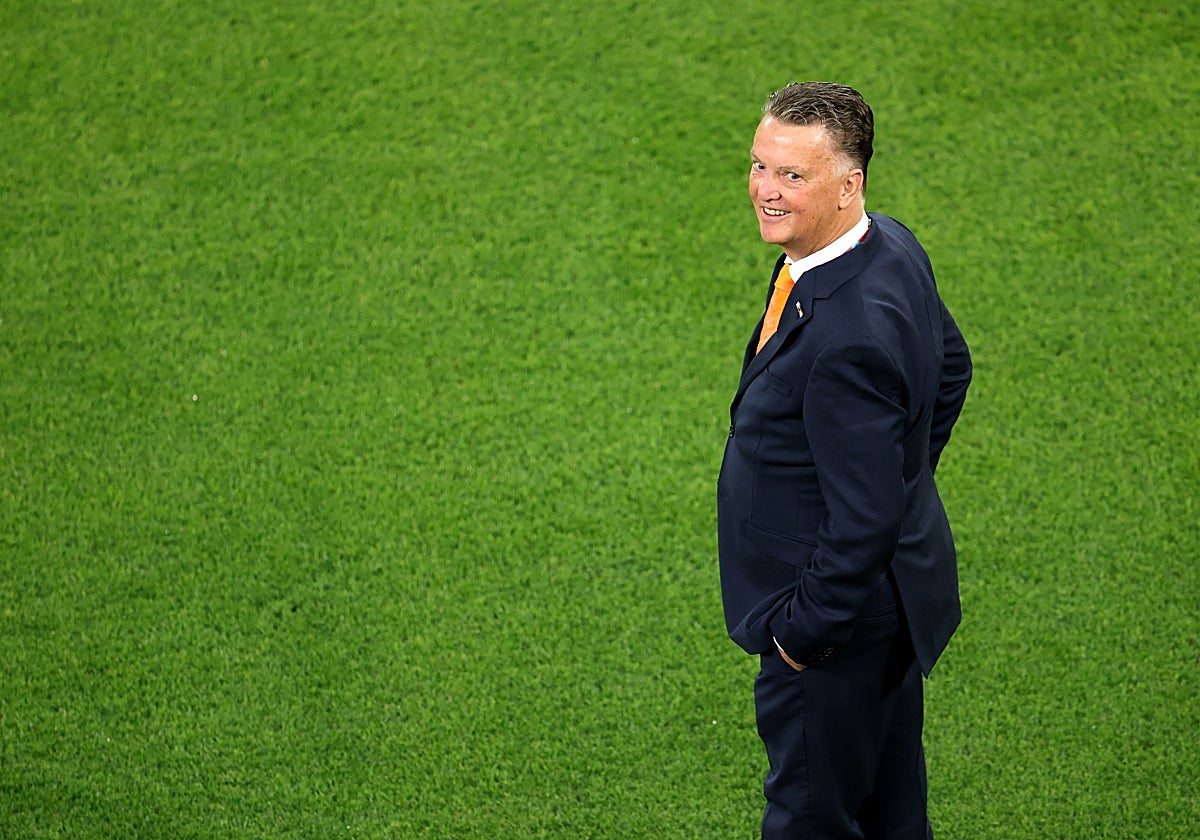 Louis van Gaal en el Países Bajos-Senegal