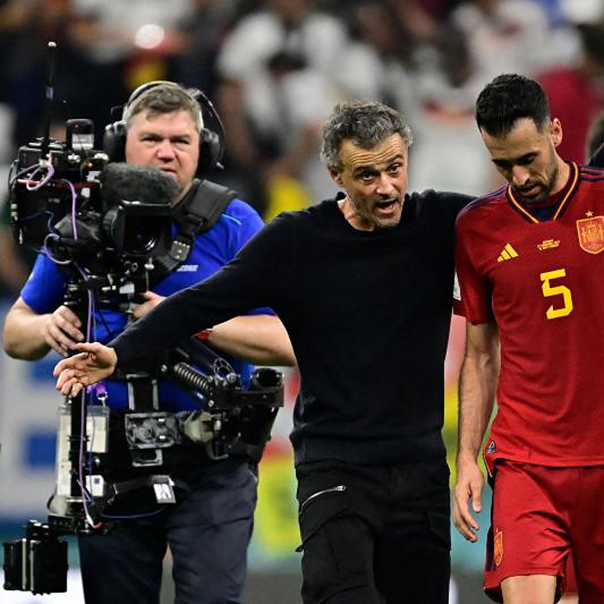 Luis Enrique, del júbilo al desagrado: «Nos han pillado»