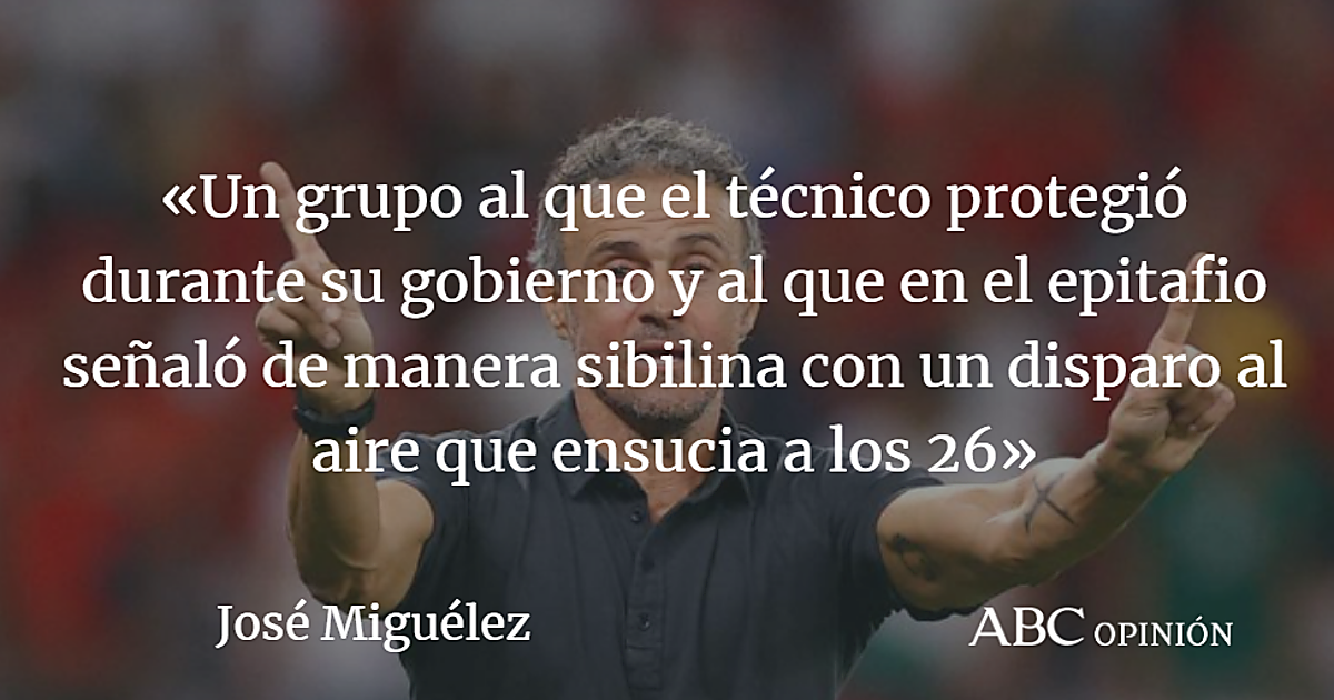 El último navajazo de Luis Enrique