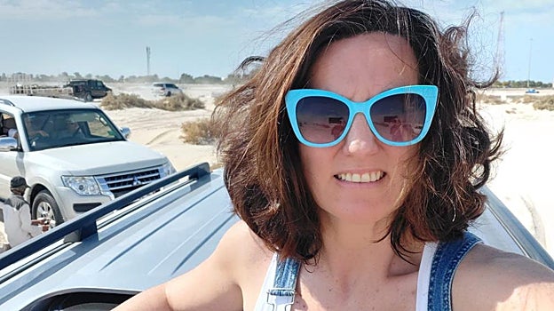 Belén Ester, en el desierto qatarí