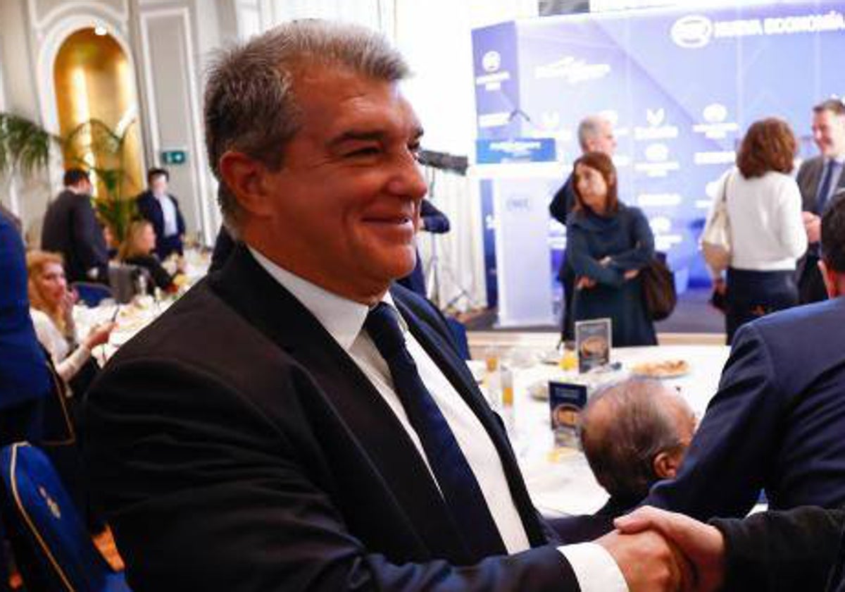 Laporta, la semana pasada en Madrid