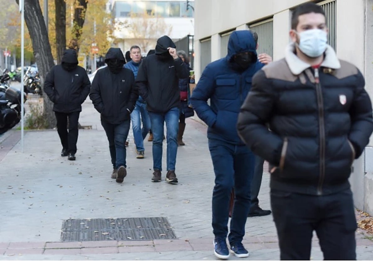 Acusados en el caso Jimmy, camino del Juzgado