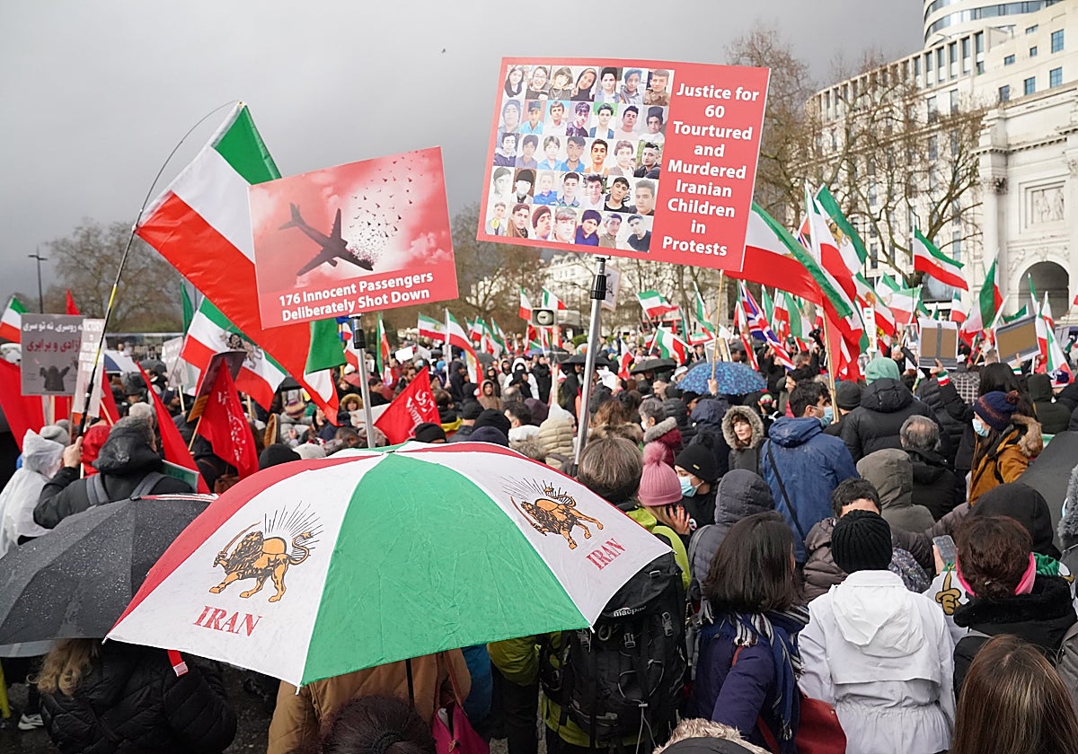 Protestas en Londres contra las ejecuciones del gobierno iraní