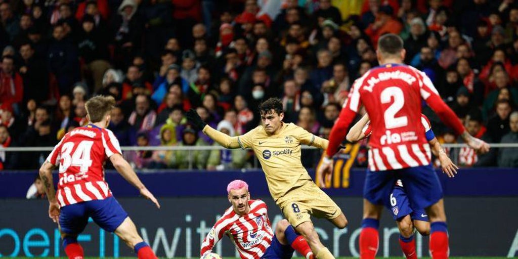 Un rato de Pedri y Gavi se merienda en el Atlético Un rato de Pedri y Gavi se merienda en el Atlético