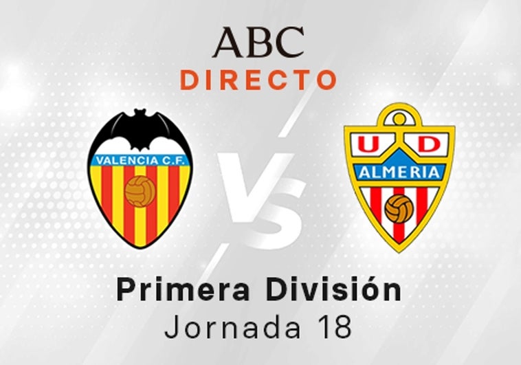 Valencia - Almería, estadísticas del partido