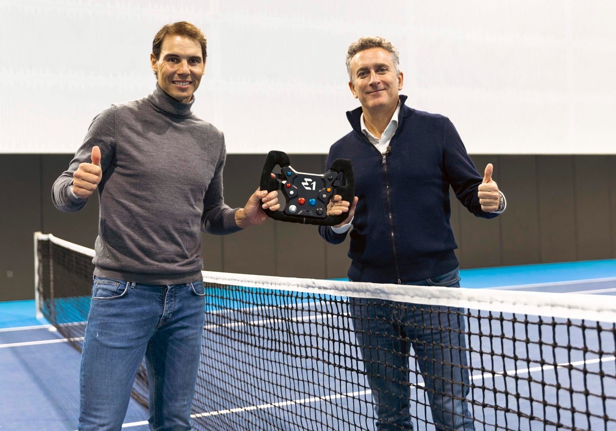 Rafael Nadal, con Alejandro Agag, fundador de la E1
