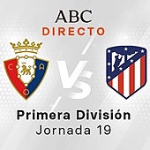 Osasuna - Atlético de Madrid, estadísticas del partido
