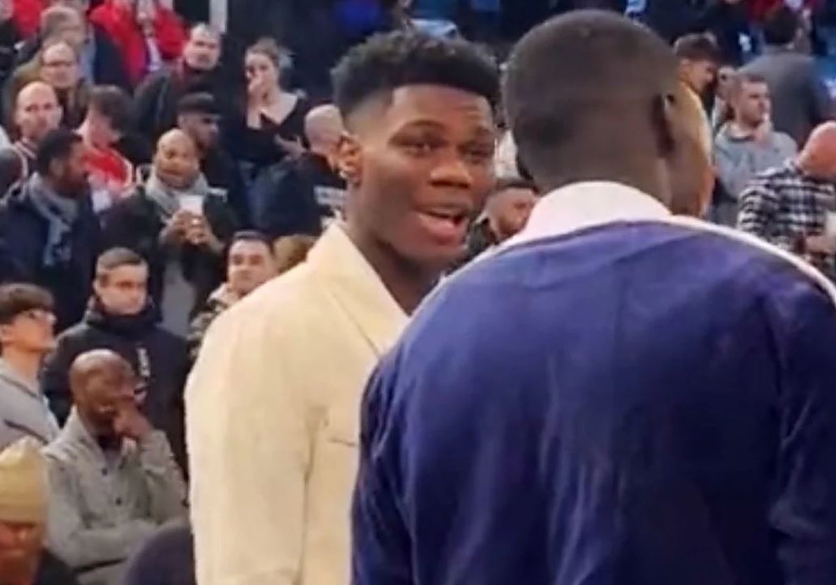 Tchouameni fue 'cazado' en el partido entre Chicago y Detroit