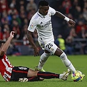 Vinicius, el saco de boxeo del fútbol español