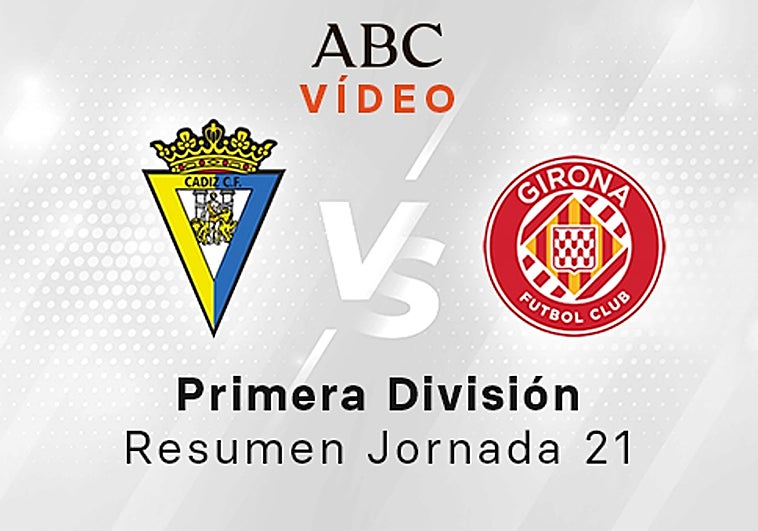 Cádiz - Girona, el resumen en vídeo