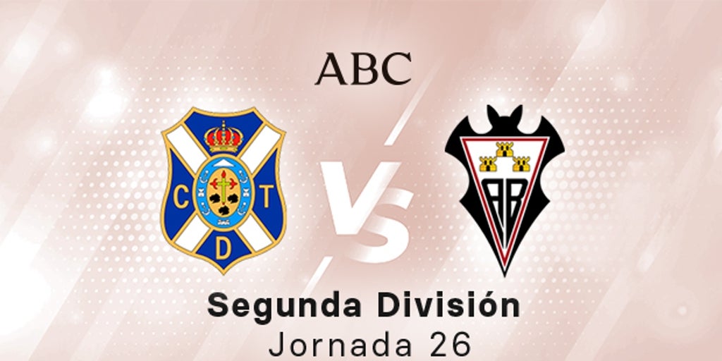 Tenerife – Albacete en directo hoy: parte de la Liga SmartBank, jornada 26