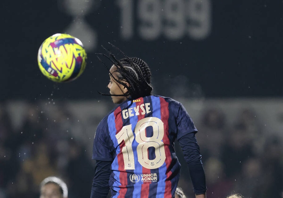 Geyse Ferreira, jugadora del Barcelona que provocó la alineación indebida