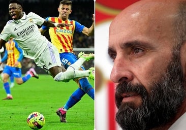 La justificación de Monchi ante su polémico 'me gusta' a la patada a Vinicius