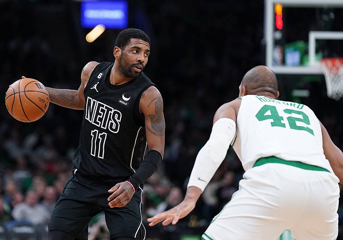 Kyrie Irving, en uno de los últimos partidos disputados con los Nets