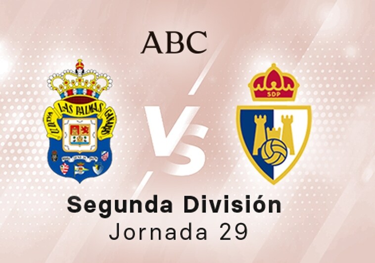 las Palmas - Ponferradina en directo hoy: partido de la Liga SmartBank, jornada 23