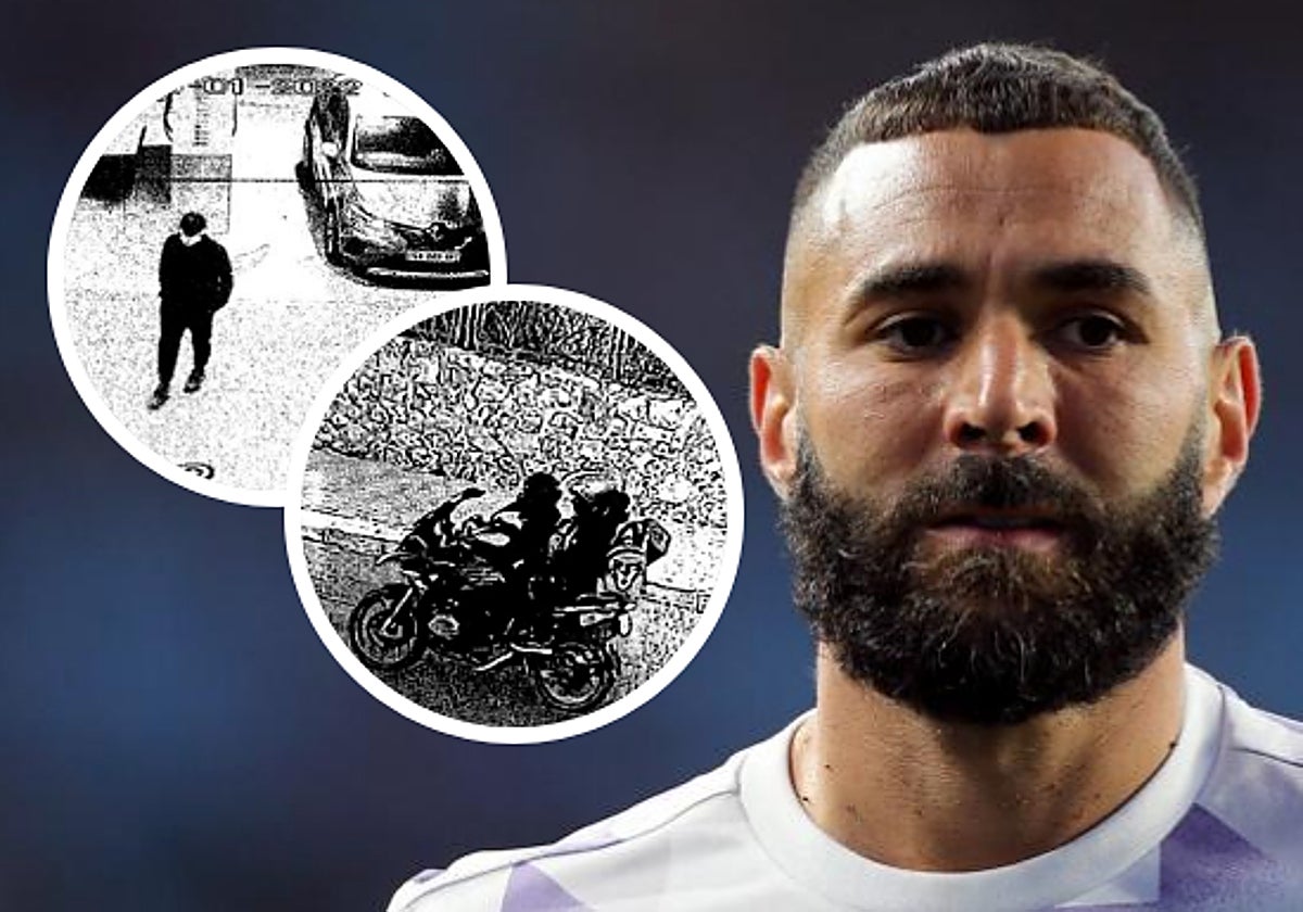 Uno de los atracadores fue grabado en una gasolinera de Valcarce de Fonolleres (Lérida). Los ladrones abandonaron la residencia de Benzema en una vieja moto BMW