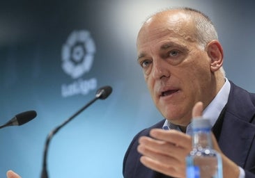 Tebas: «No es posible que existan sanciones deportivas contra el Barcelona»