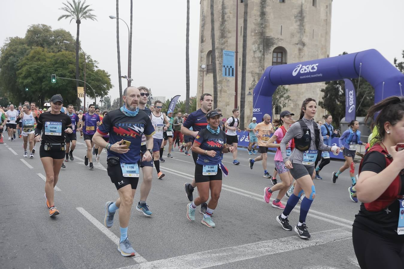 Participantes en el Maratón de Sevilla